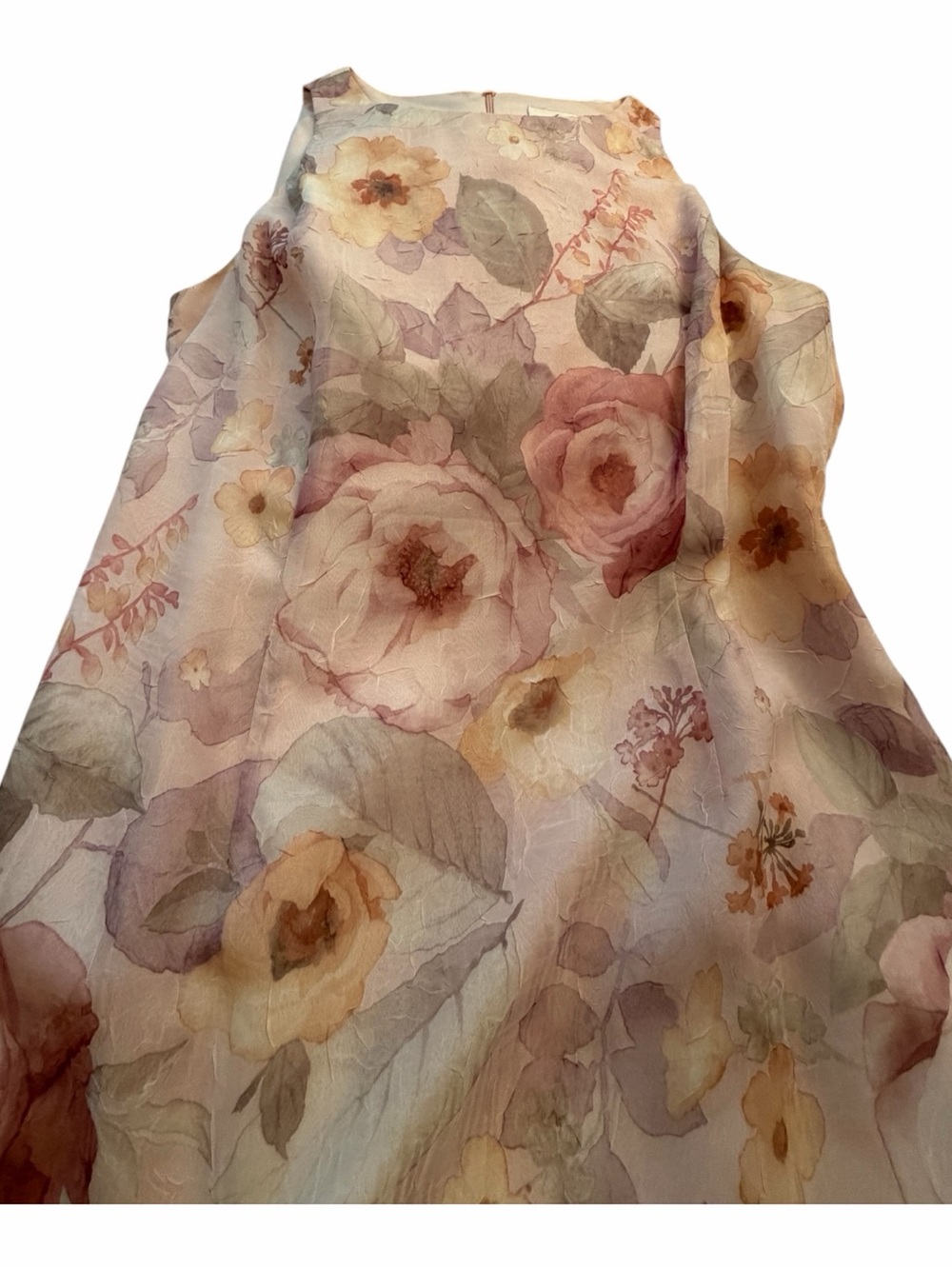 Vintage Algo Sleeveless Maxi Dress in Soft Blush-Measurements state Size Medium - Picture 6 of 15